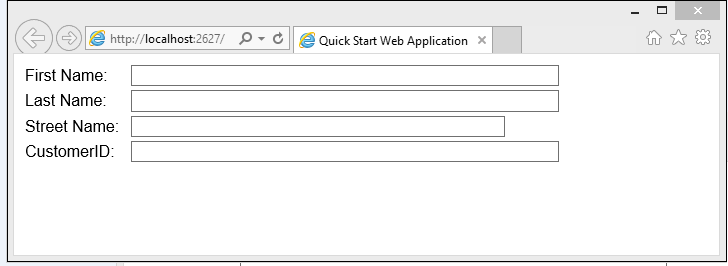 Visual Studio での Web アプリケーション