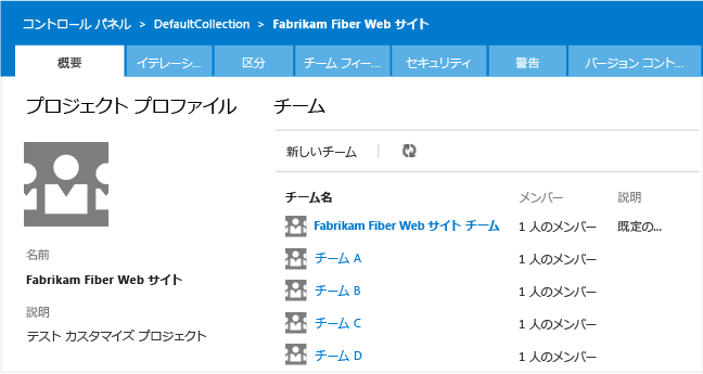 チームの作成