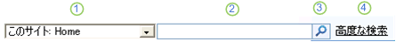 Office SharePoint Server のサイト レベルの検索ボックス