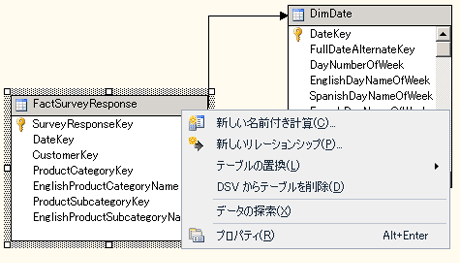 ダイアグラム ワークスペース (右クリック メニュー) のスクリーンショット