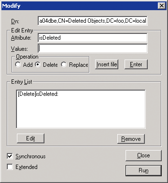 図 8 実行する属性操作の指定