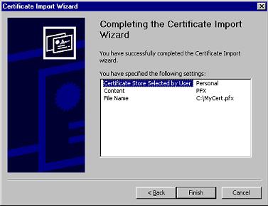 Certificate Import Wizard