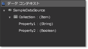 データ パネルの [データ コンテキスト] カテゴリ