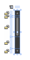 ScrollBar 行の境界線