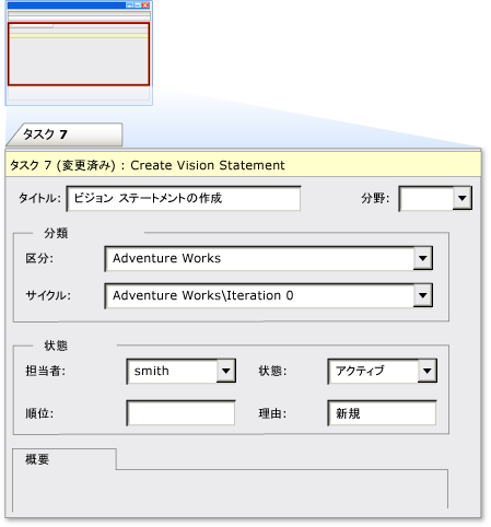 代表的な作業項目