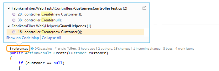 CodeLens - Choose references indicator