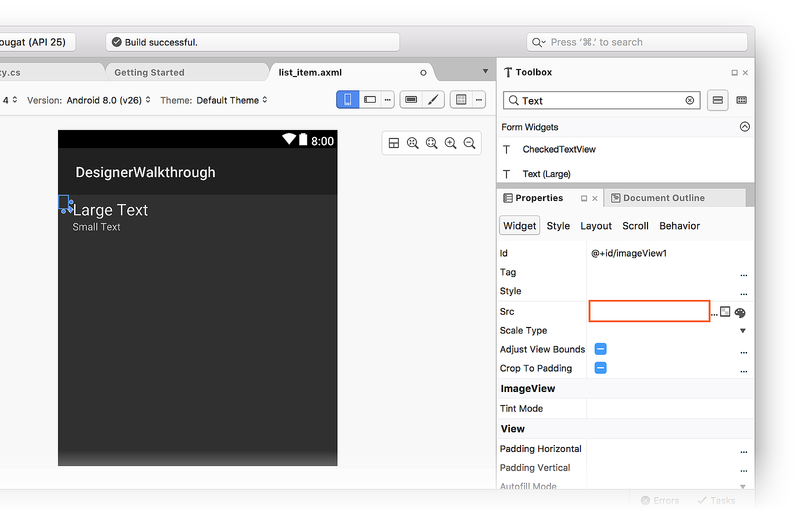 Clear the ImageView src setting