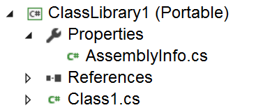 PCL プロファイルによって定義された NET Framework