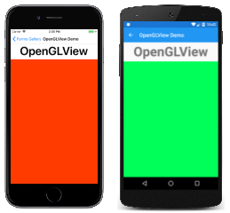 OpenGLView の例