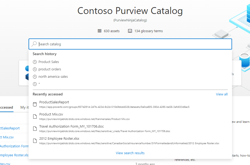 キーワードが入力される前の検索バーを示すスクリーンショット