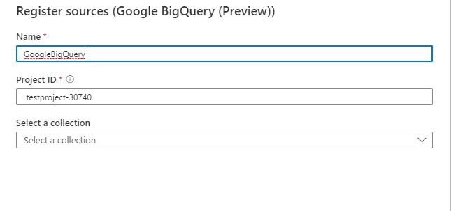 BigQuery ソースを構成する