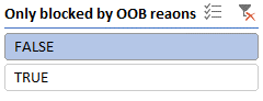 OOB によってブロックされたものに関するスライサーのフィルター処理 = false