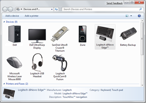 multifunction device in devices and printers.