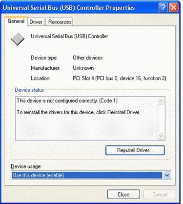 reinstall driver