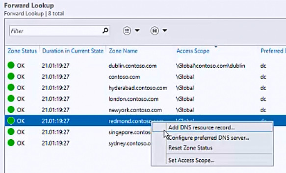 Add DNS resource record