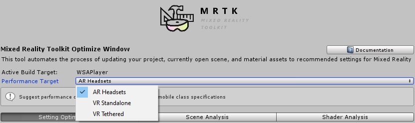 MRTK のウィンドウ パフォーマンス ターゲットの最適化