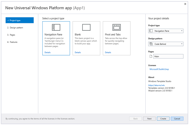 Windows Template Studio