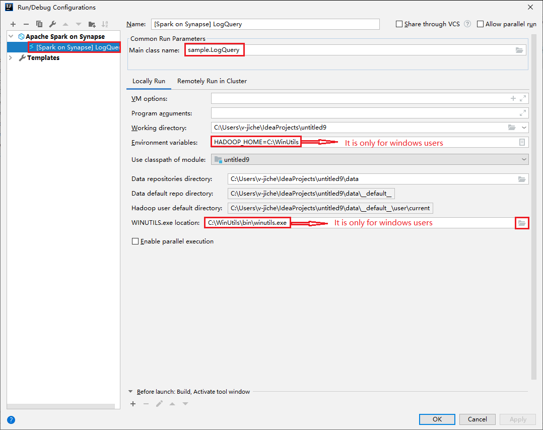 Intellij 구성 실행 디버그 로컬 실행 1