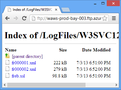 W3SVC 폴더