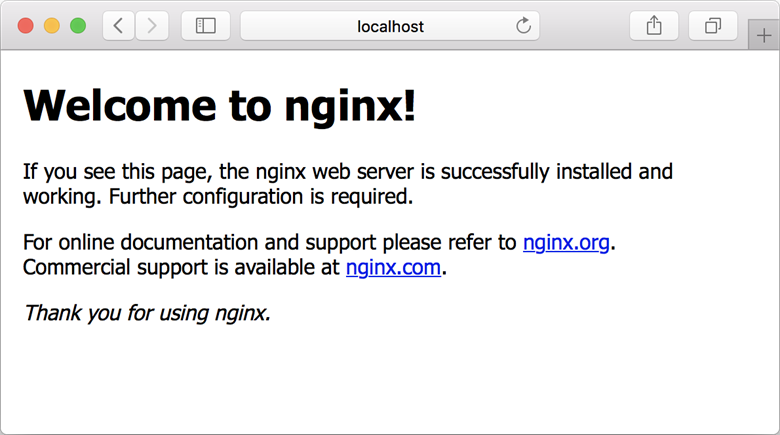 로컬 컴퓨터의 Nginx