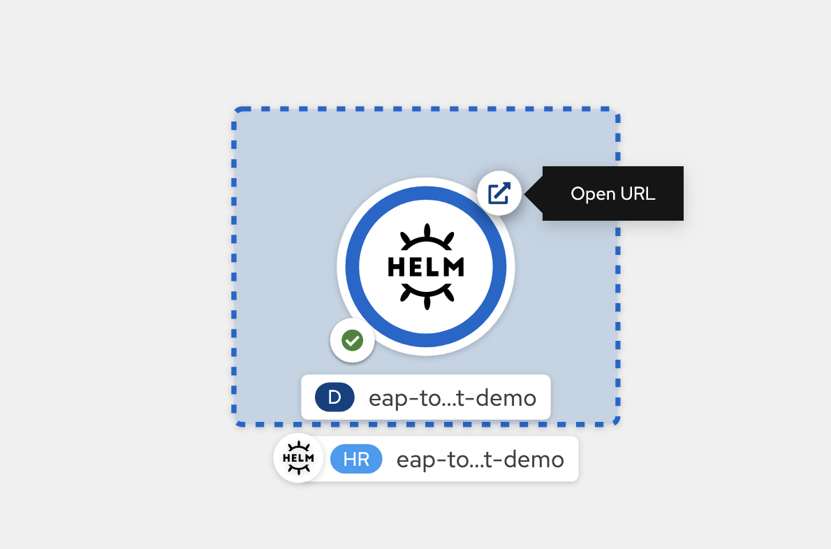 OpenShift 콘솔 열기 애플리케이션의 스크린샷.