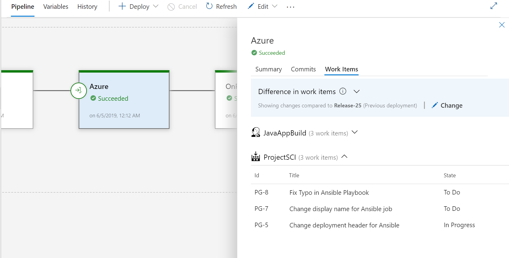 Jira용 Azure Pipelines 앱.