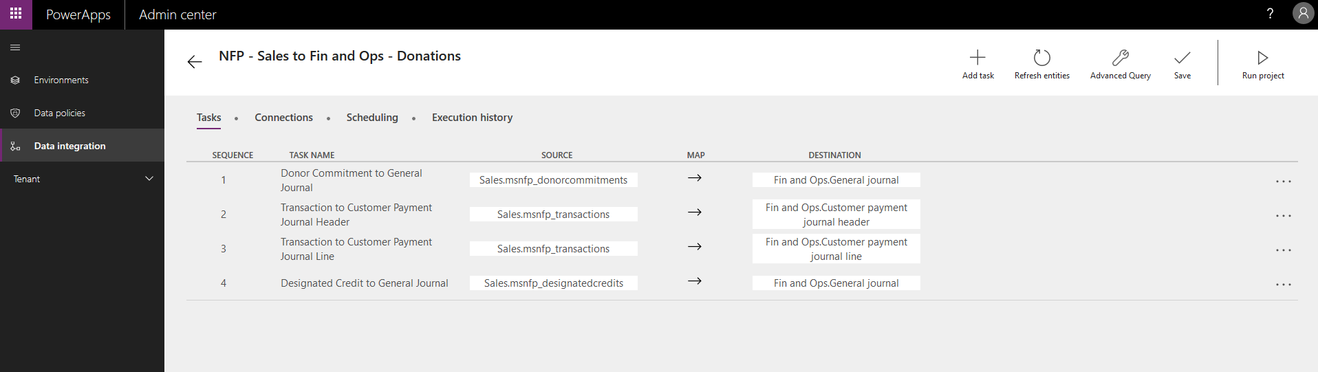 Finance and CRM data integrator.