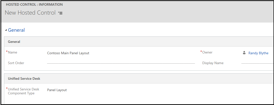 Panel Layout hosted control.