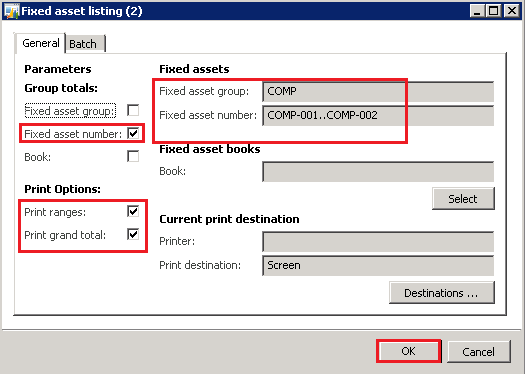 Asset listing group total design