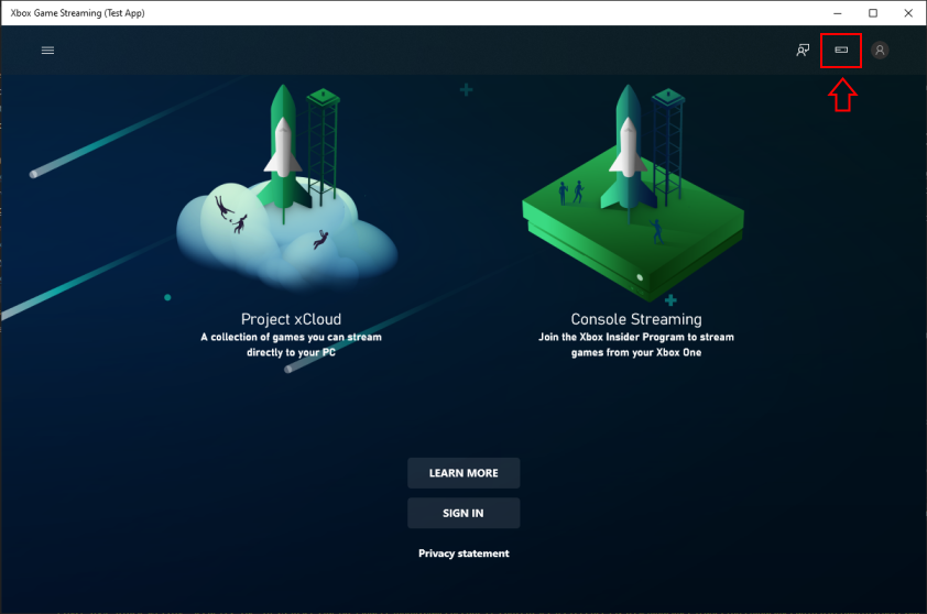 Windows CTA의 직접 연결 아이콘 스크린샷