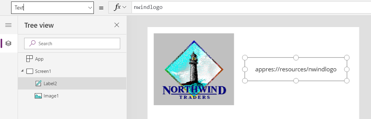 Northwind 텍스트.