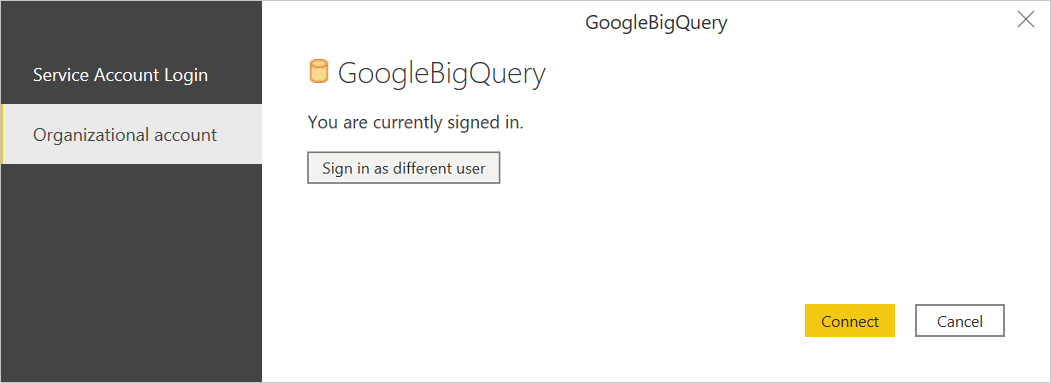 Google BigQuery 데이터에 연결합니다.