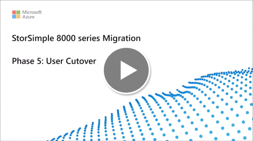 Azure 파일 공유로 워크로드를 컷오버하는 단계 - 재생하려면 클릭!