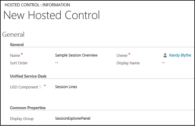 Create a Session Lines hosted control