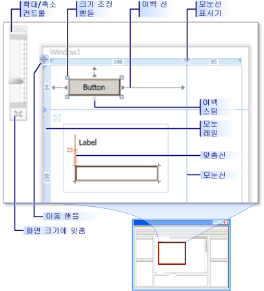 WPF 디자이너의 디자인 보기 기능