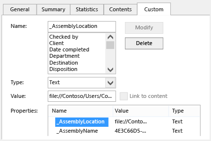 AssemblyLocation 속성입니다.