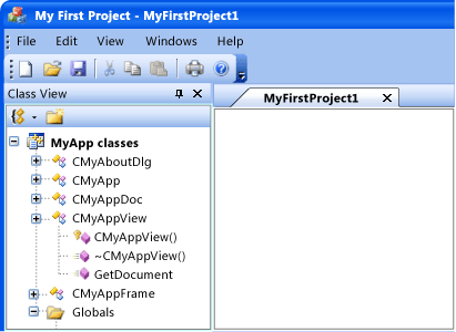 CMFCVisualManagerOffice2003에서 렌더링된 MyApp