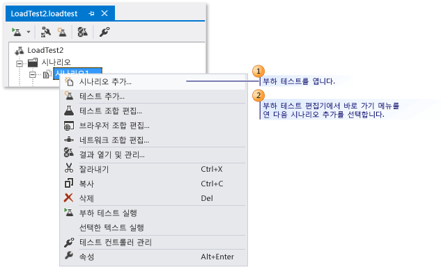 부하 테스트에 시나리오 추가