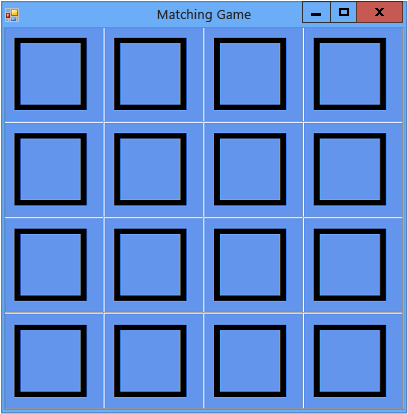 Initial matching game form