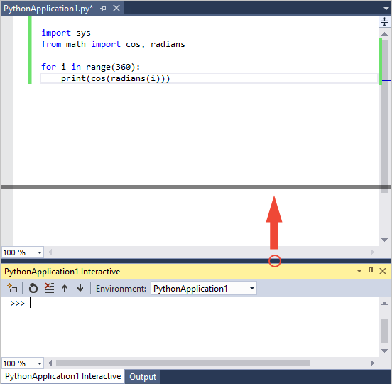 Python interactive window and dragging to resize