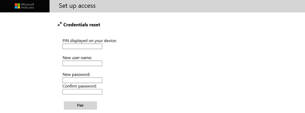 Windows 장치 포털에 대한 액세스 설정