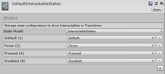 검사기에서 ScriptableObject 예제 상태