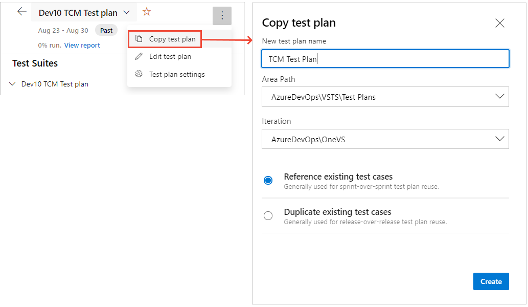 copy test plan page (kopiowanie strony planu testu)