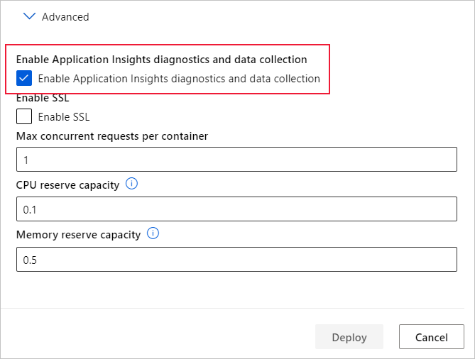 Włączanie usługi App Insights