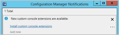 Nowe rozszerzenia konsoli niestandardowej są dostępne powiadomienia