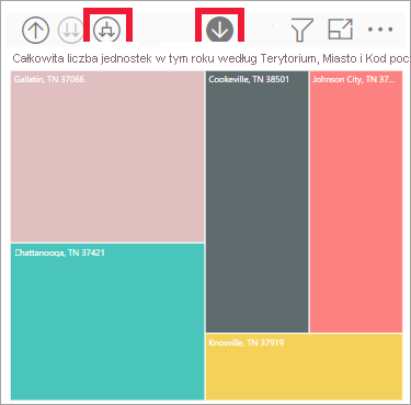 Screenshot of the visual showing category, manufacturer, and segment.