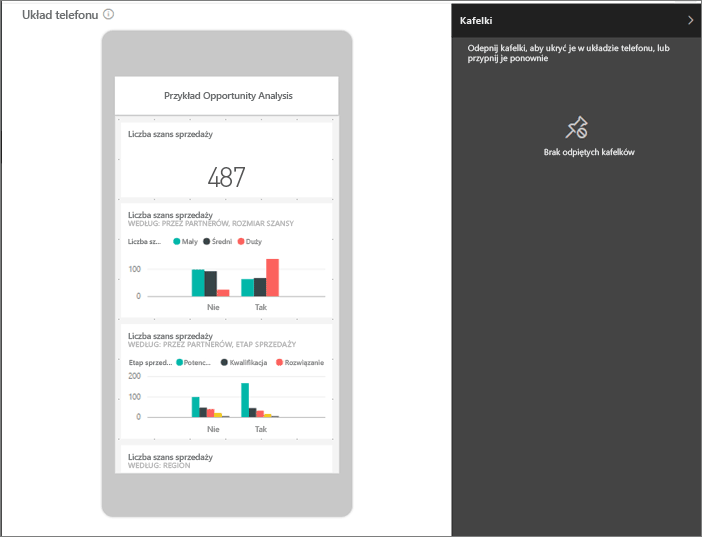 Screenshot of an example Edit mobile layout.