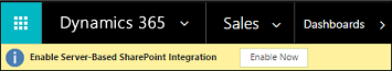 Włącz powiadomienia oparte na serwerze o integracji z SharePoint.