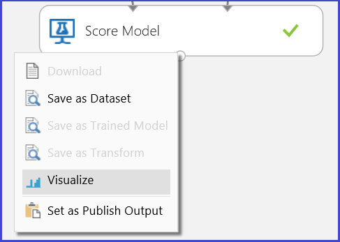 Moduł Score model (Generowanie wyników dla modelu)