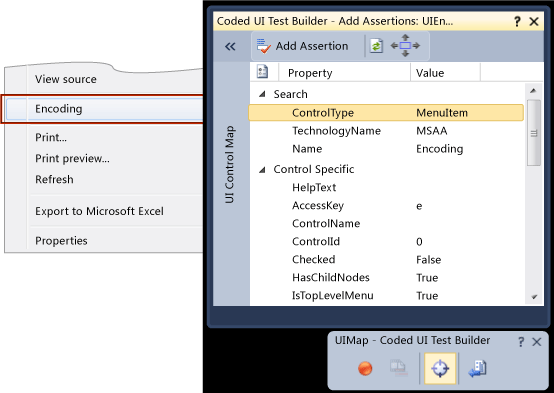 Selecting a control using the keybaord